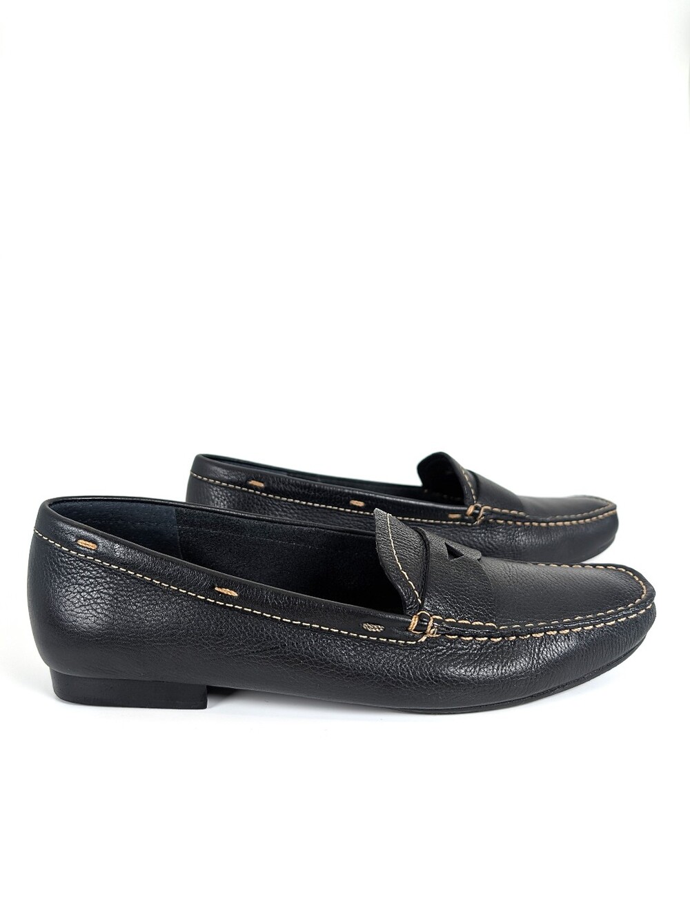 Talbots Loafers Black Brazilian Leather Dress Work Office Shoes Women's Size 8